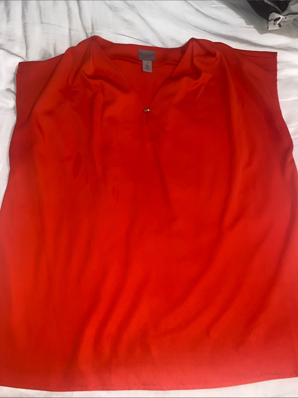 Chico's Bright Red Sleeveless V-Neck Camisole